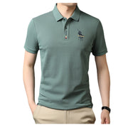 2022summer New Polo Shirt Men's Business Gentleman Embroidered Lapel Breathable Short-Sleeved T-shirt Men's Wholesale