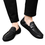 Spring and summer casual shoes trendy shoes men's foot set Doudou shoes men's lazy shoes foot set trend one foot pedal men's shoes leather shoes