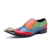 new men's shoes spring formal leather shoes men's genuine leather heightening business men's lace-up British pointed-toe wedding shoes
