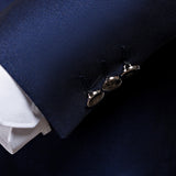 New sapphire blue suit set two-piece business casual Korea n slim groom wedding number 919