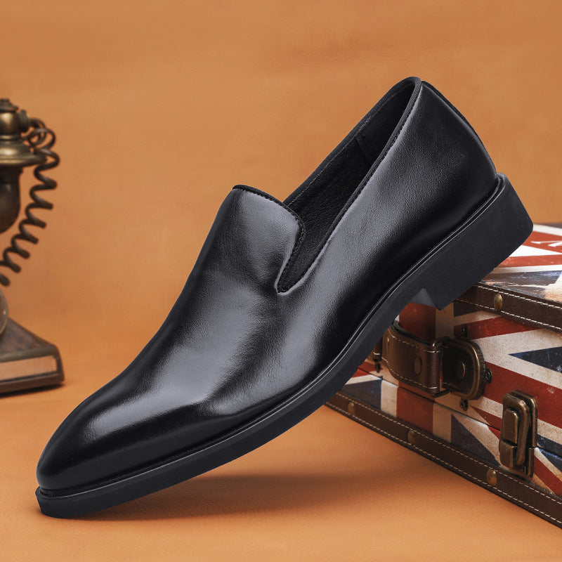 Men's Leather Business Loafers - British Style