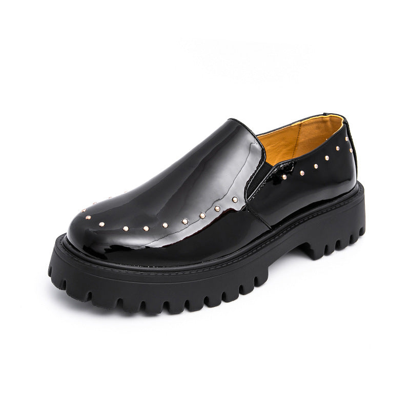 Men's Formal Thick-Soled Leather Shoes - Versatile Style