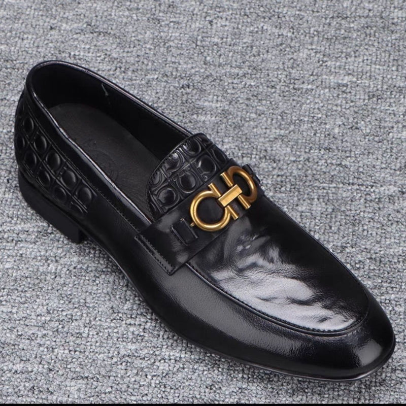 2026 men's new leather shoes: breathable, soft-soled, trendy slip-ons – versatile business casual lo