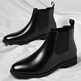 Men's Retro Chelsea Boots - Velvet Leather Martin Boots