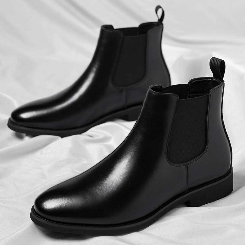 Men's Retro Chelsea Boots - Velvet Leather Martin Boots