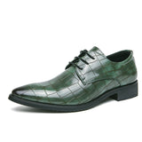 Men's Pointed Leather Shoes - Sizes 38-48, Business Dress