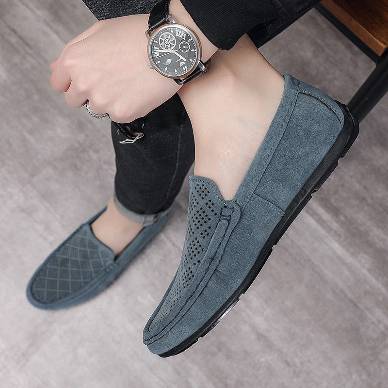 Bean shoes men's breathable cut outcasualtrendy men's shoes slip-on low-top slip-on loafers men's su