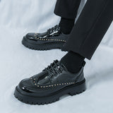 Men's Formal Thick-Soled Leather Shoes - Versatile Style