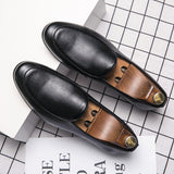 Men's Brown Pointed Casual Loafers