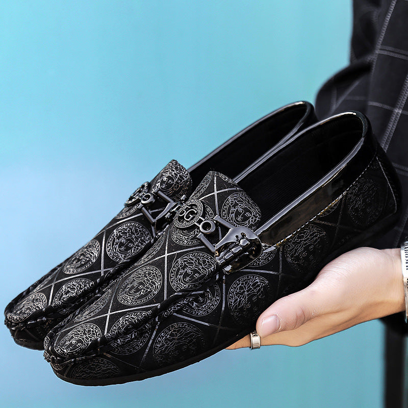European station men's loafers 2024 summer new arrivals - men's low-top versatile casual shoes - cro