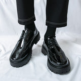 Men's Formal Thick-Soled Leather Shoes - Versatile Style