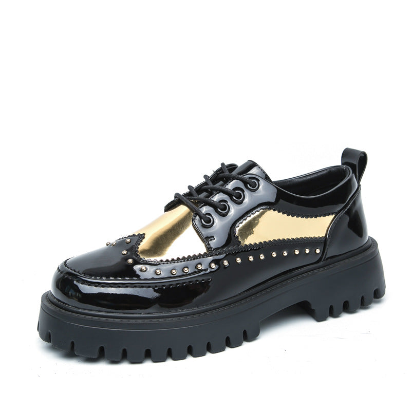 Men's Formal Thick-Soled Leather Shoes - Versatile Style