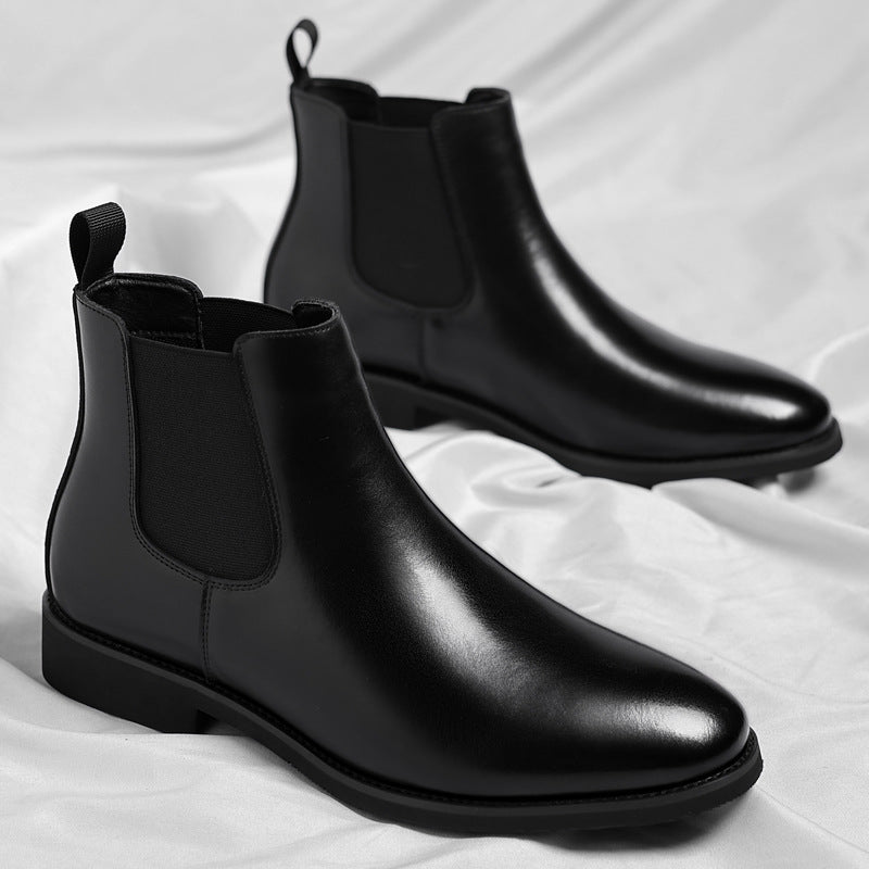 Men's Retro Chelsea Boots - Velvet Leather Martin Boots