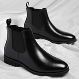 Men's Retro Chelsea Boots - Velvet Leather Martin Boots