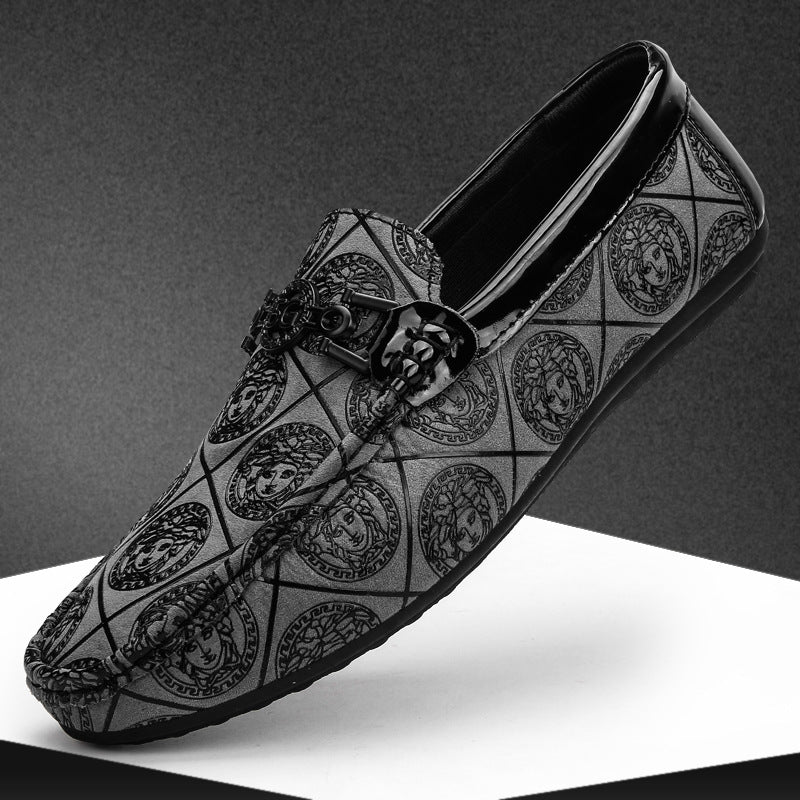 European station men's loafers 2024 summer new arrivals - men's low-top versatile casual shoes - cro