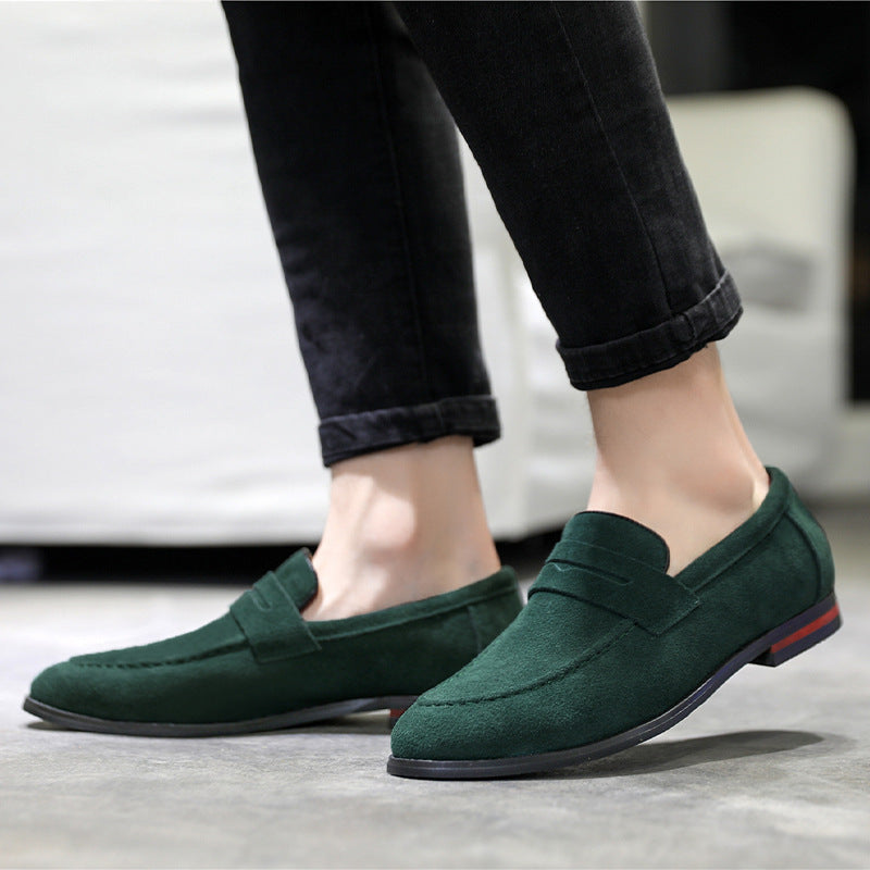 206-2 Solid color loafers British versatile loafers one-pedal casual beanie shoes cross-border