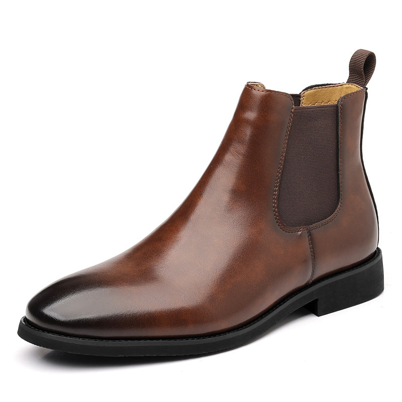 Men's Retro Chelsea Boots - Velvet Leather Martin Boots