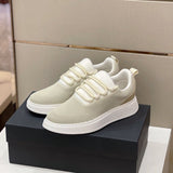 Men's Lightweight Mesh Sports Shoes - Thick-Soled Lace-Up