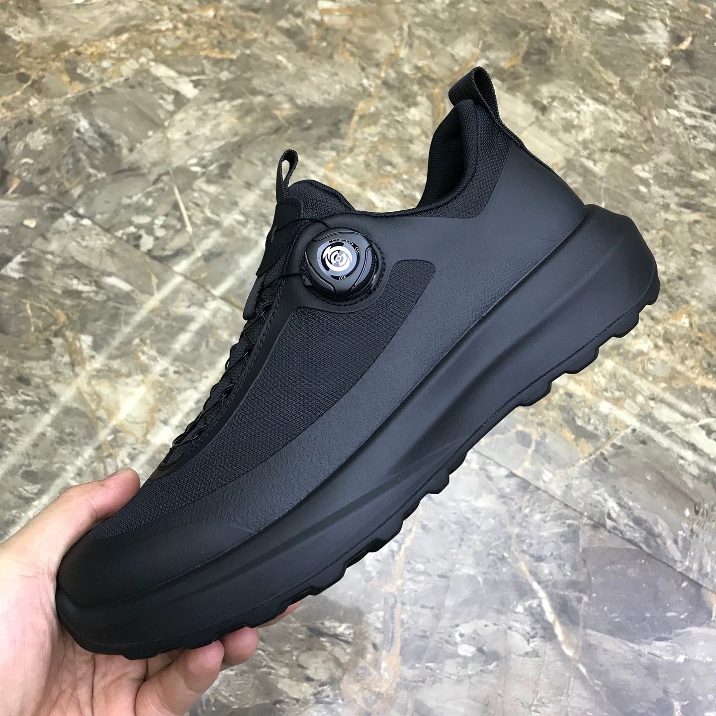 Autumn and winter new cloth men's shoes outdoor sports leisure knob buckle lightweight thick sole