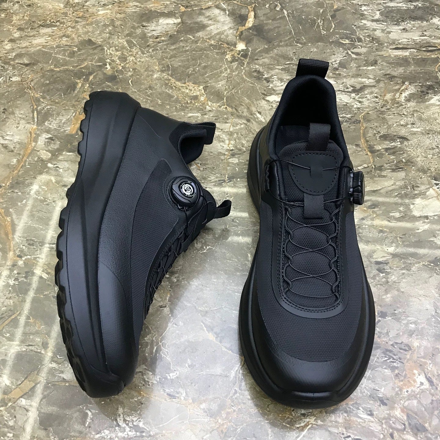 Autumn and winter new cloth men's shoes outdoor sports leisure knob buckle lightweight thick sole