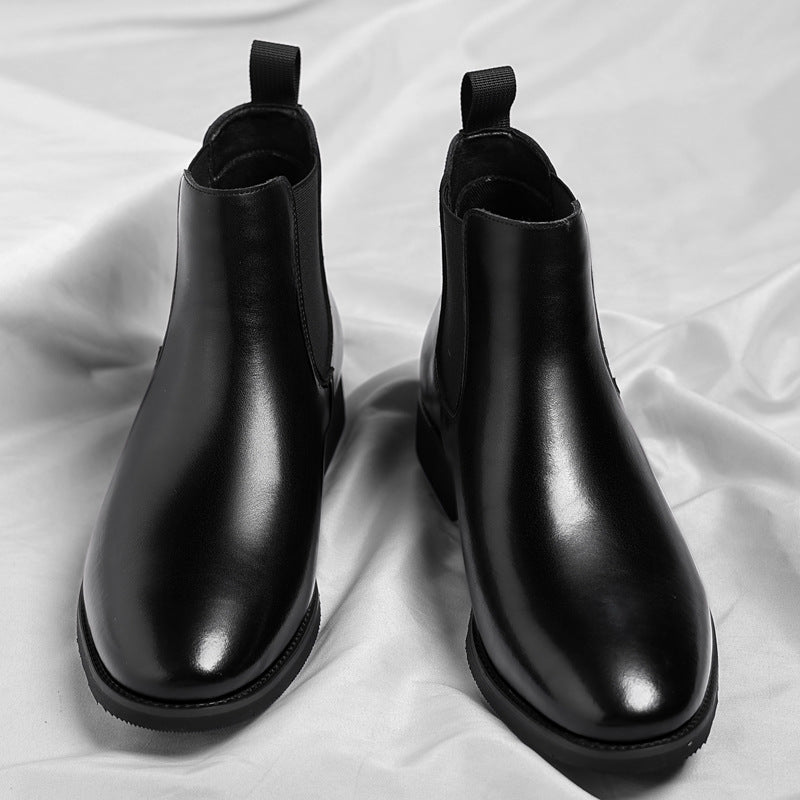 Men's Retro Chelsea Boots - Velvet Leather Martin Boots