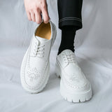 Men's Formal Thick-Soled Leather Shoes - Versatile Style