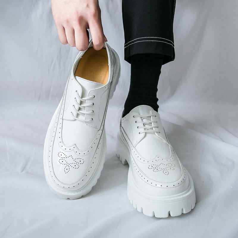 Men's Formal Thick-Soled Leather Shoes - Versatile Style