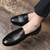 Men's Brown Pointed Casual Loafers