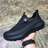 Autumn and winter new cloth men's shoes outdoor sports leisure knob buckle lightweight thick sole