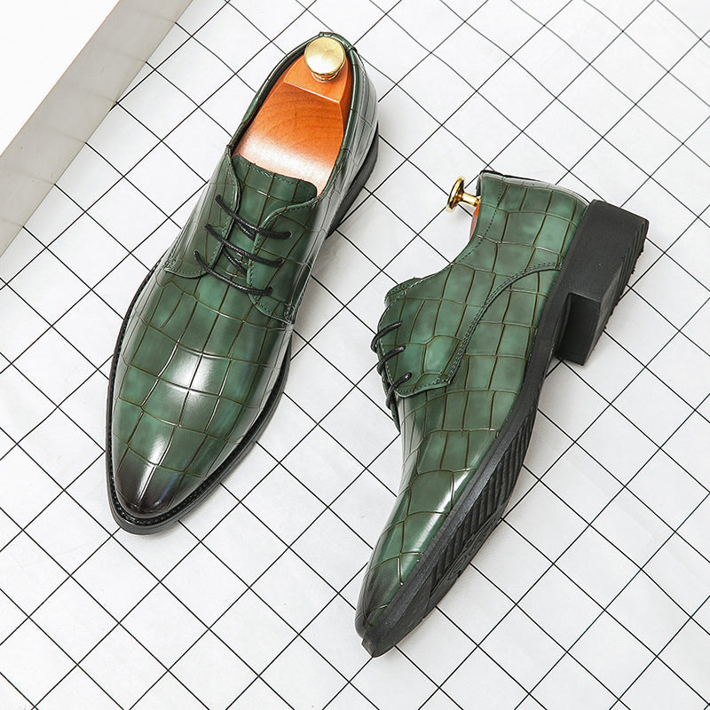 Men's Pointed Leather Shoes - Sizes 38-48, Business Dress