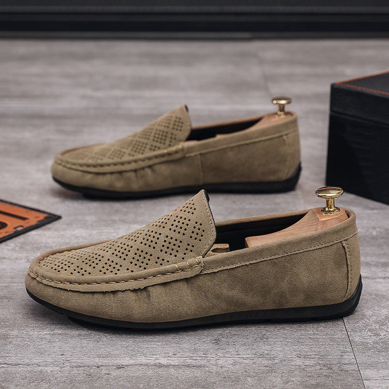 Bean shoes men's breathable cut outcasualtrendy men's shoes slip-on low-top slip-on loafers men's su