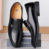 Men's Soft Leather Casual Shoes - One-Pedal Design