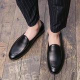 Men's Brown Pointed Casual Loafers