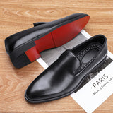 Men's Leather Business Loafers - British Style