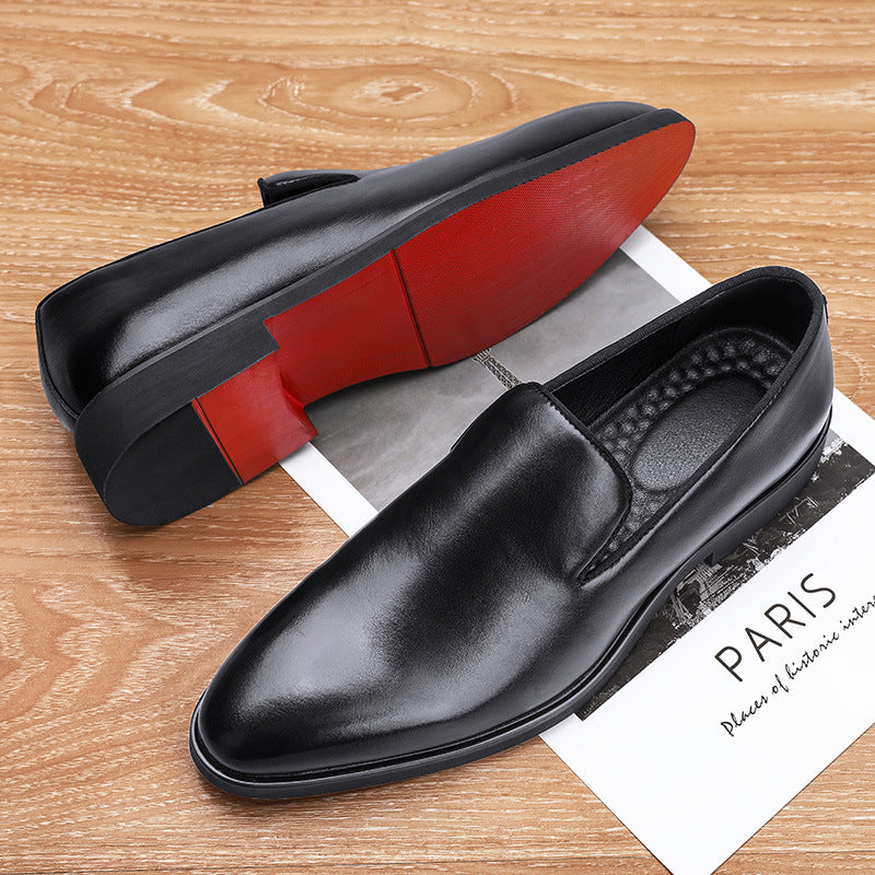 Men's Leather Business Loafers - British Style