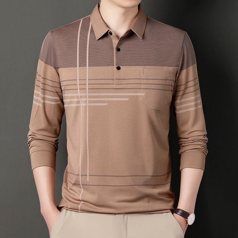 Long sleeve polo shirt with pocket sales