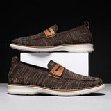 Men's Leather Loafers - Comfortable Non-Slip Business Shoes