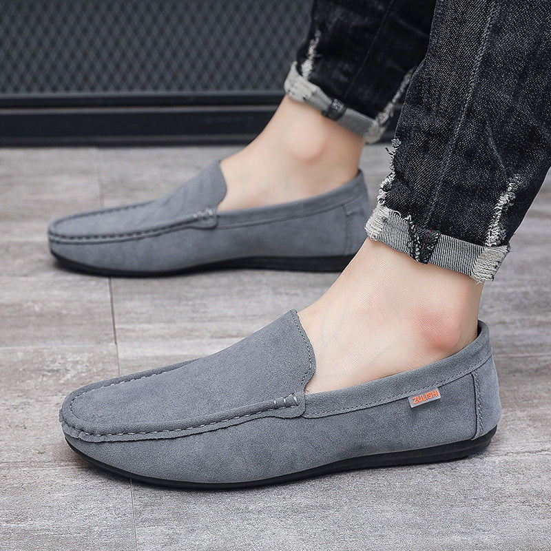 Bean shoes men's springnew arrival men's shoes casual breathable driving flats loafers one-leg loafe