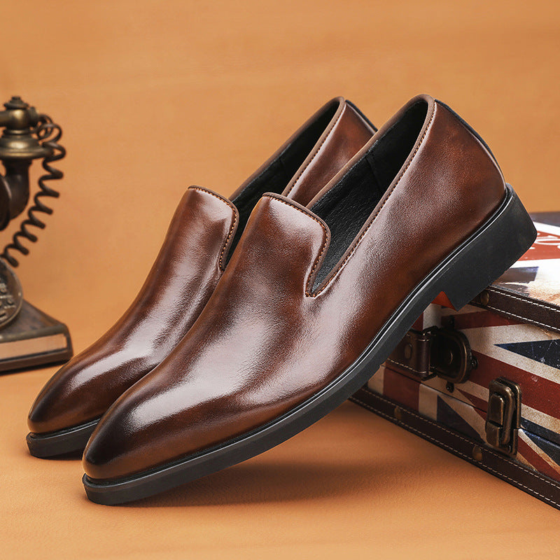 Men's Leather Business Loafers - British Style
