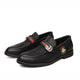 Korean style trendy slip-on daily casual men's shoes soft bottom breathable all-match hidden height pointed leather shoes men's peas shoes
