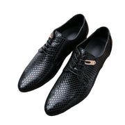 men's British-print bright-faced fashion leather shoes banquet business casual leather shoes men's shoes