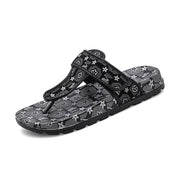 2021 European and American station slippers flip-flops summer outdoor wear home indoor household trendy male drag