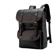 Cross border backpack Men's fashion retro men's business computer backpack Travel large capacity waterproof leather backpack