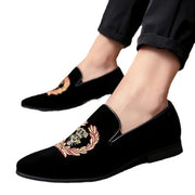 embroidery men's single shoes